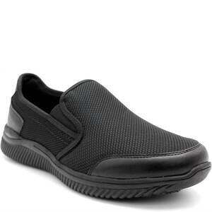 NEW LAFORST men's clyde slip on sneaker in black